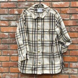 Oversized Plaid Button Up🔹